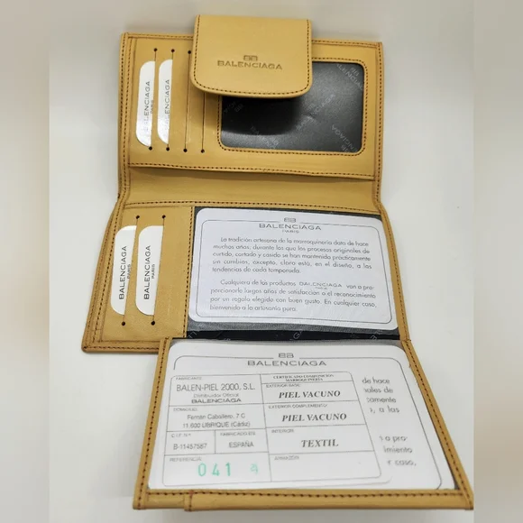 Balenciaga Vintage Tan Leather Wallet - Picture 7 of 7